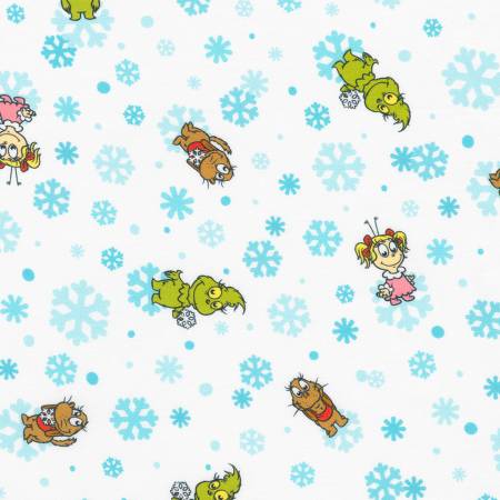 Little Grinch 23875-1 White Snowflakes Grinch Max Cindy Lou