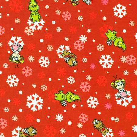 Little Grinch 23875-3 Red Snowflakes Grinch Max Cindy Lou