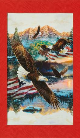 Freedom Flight 23383-3 Panel Eagles Red