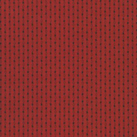 Life On Yale 23652-3 Red Chain Stripe
