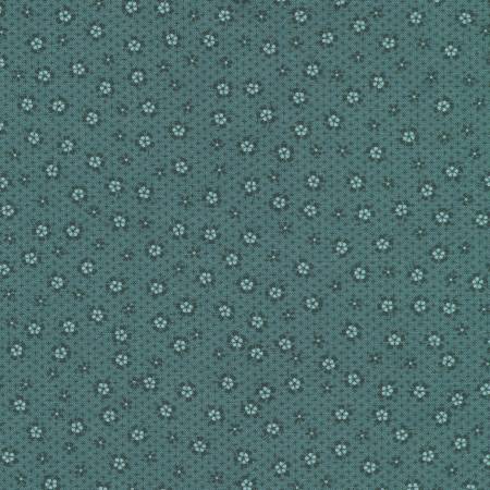 Life On Yale 23656-403 Teal Blue Flowers