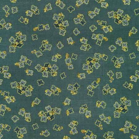 Hello Fall 23921-9 Navy Small Flowers