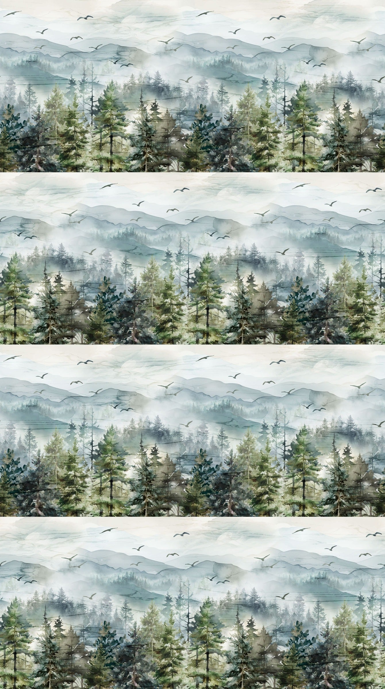 Altitude DP29155-43 Border Stripe Blue Multi
