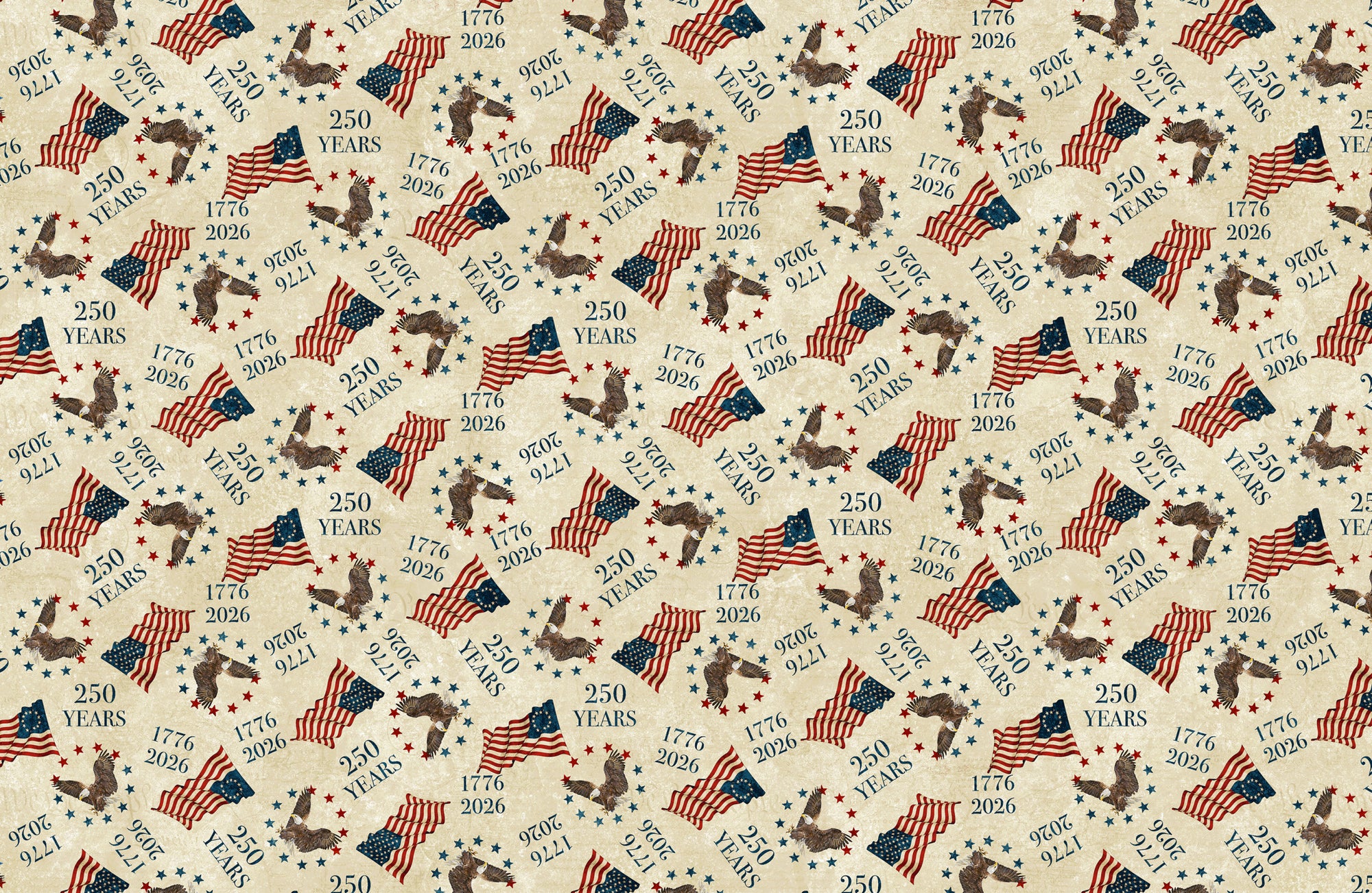 America 250 DP28370-12 Navy Beige Multi 250 Toss