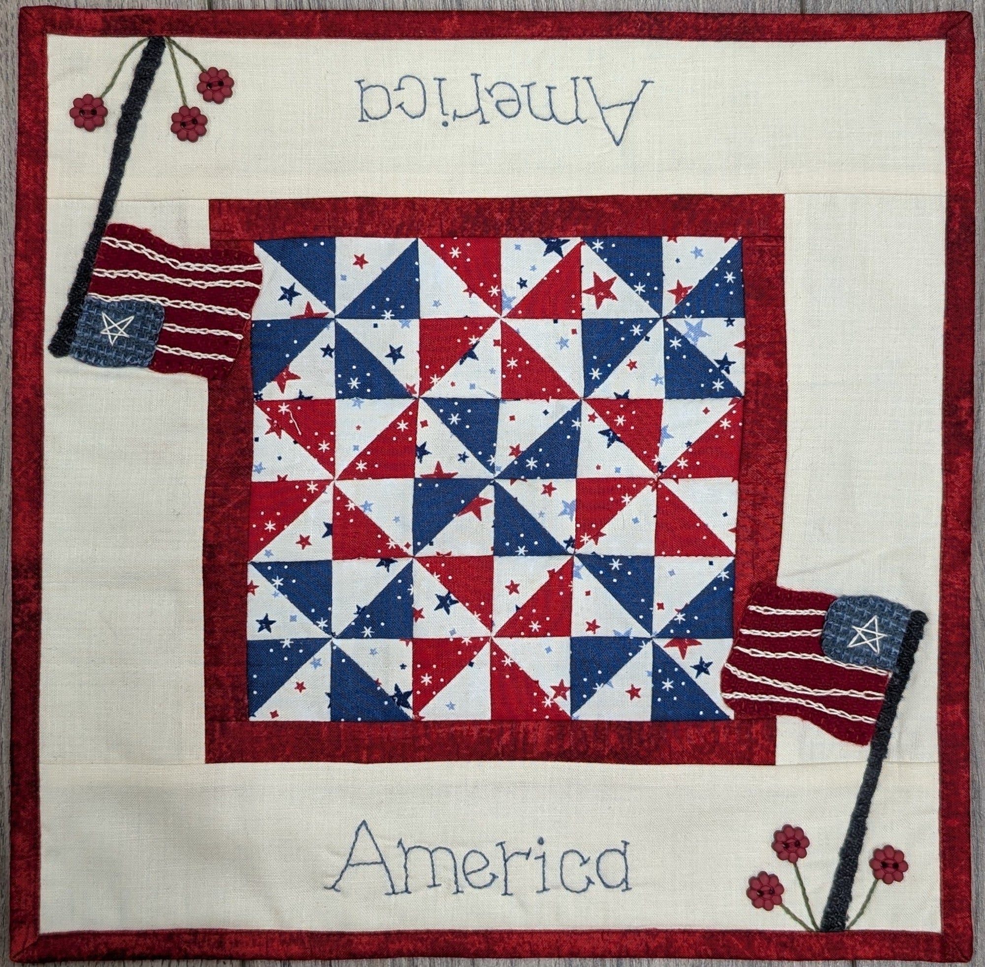 America Kit Finished Size: 11 1/2" x 11 1/2"