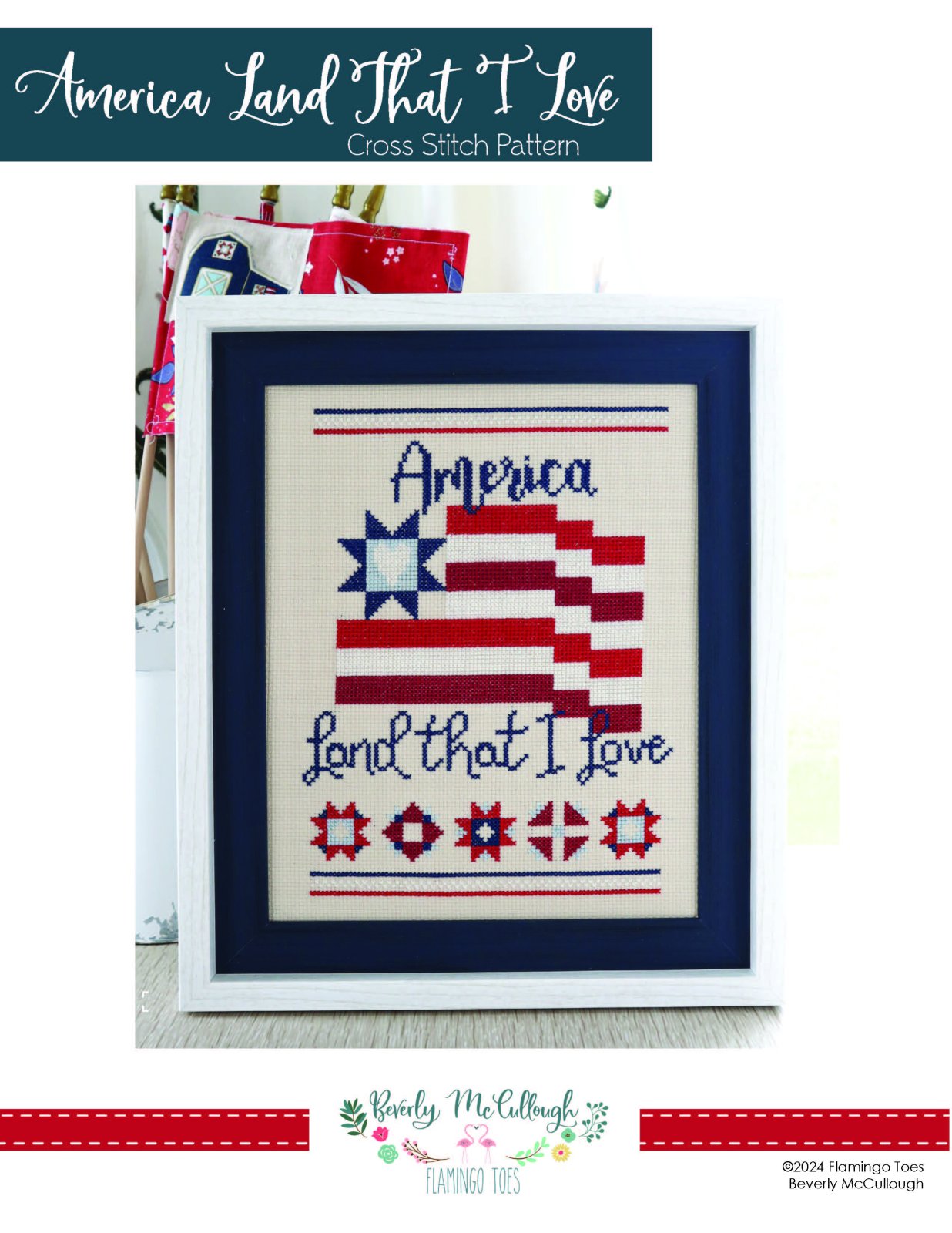 American Land That I Love Cross Stitch