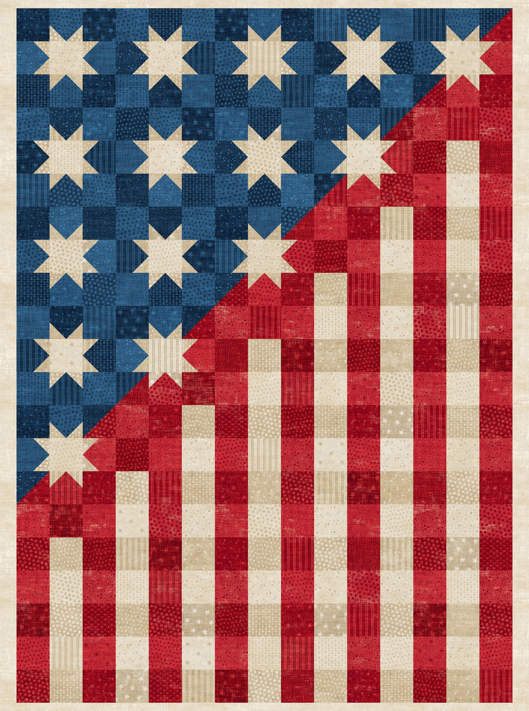 American Heartland 28730-12 Beige Multi Panel