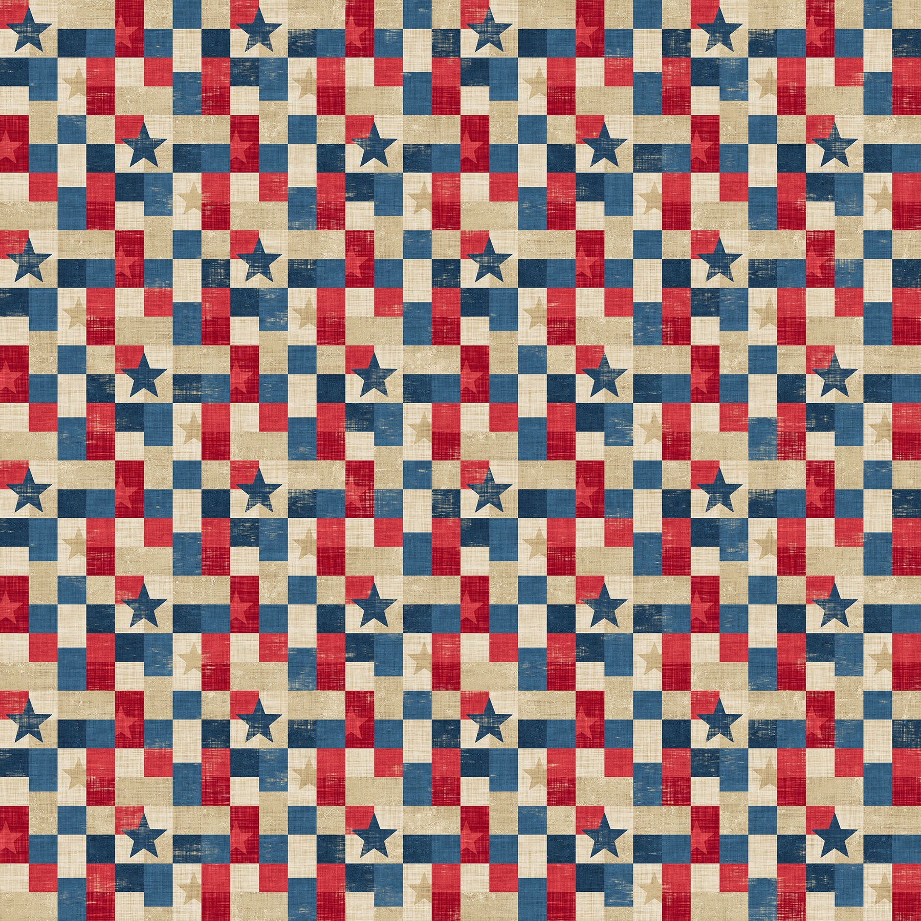 American Heartland 28731-12 Beige Multi Patchwork