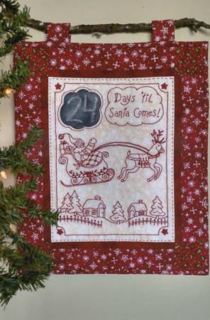 Days 'til Santa Comes Machine Embroidery