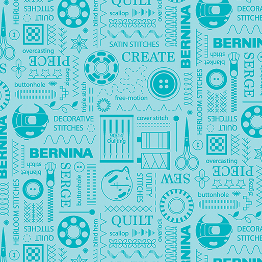 BERNINA Stitches Aqua (Circa 2025) 17229-24