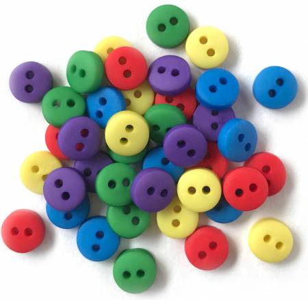 Tiny Primary Buttons 1/4"