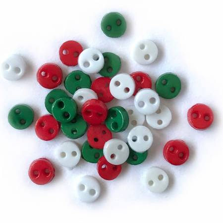 Micro Buttons Winter Holiday 1/8in