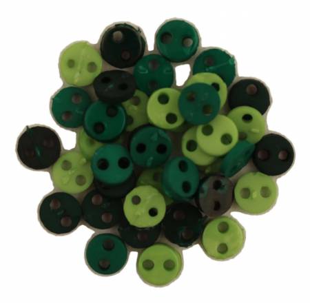 Micro Buttons Rainforest Mix 1/8in