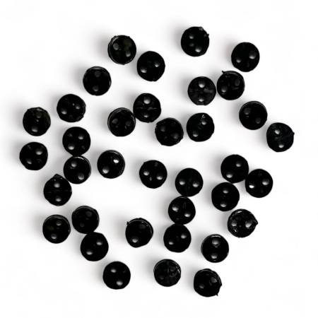 Micro Buttons Black 1/8 inch