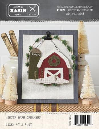 Winter Barn Ornament Wool Kit