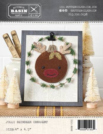 Jolly Reindeer Ornament Wool Kit