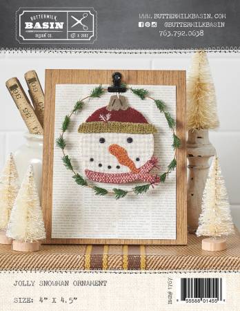 Jolly Snowman Ornament Wool Kit