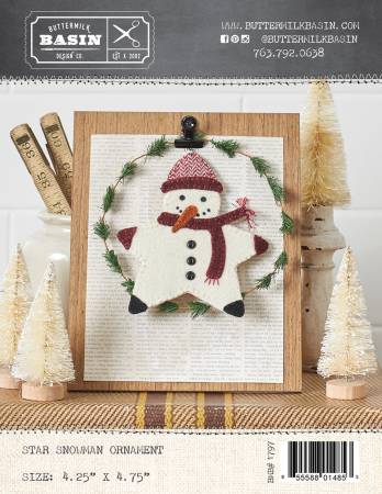 Star Snowman Ornament Wool Kit