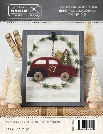 Vintage Station Wagon Ornament Wool Kit