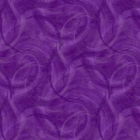 108" Wide Quilt Back - Purple Quasi Circle Texture Flannel