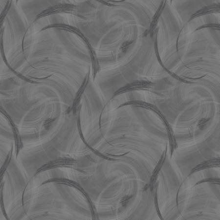 1 yard - Gray Quasi Circle Texture Flannel 108in Wideback