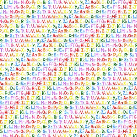 Color My World BQ4085-01 White/Multi Letters