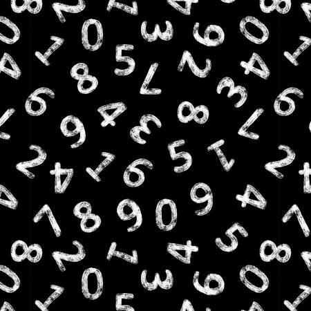 Color My World BQ4086-99 Black Tossed Numbers