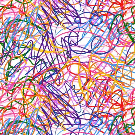 Color My World BQ4087-55 Multi Scribbles