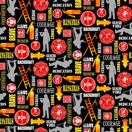 Black Firefighter Words 4096-99