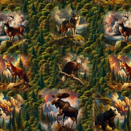 Wilderness Song Green Wildlife In The Forest BQ4173-66