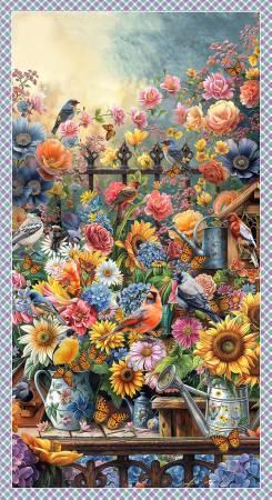 Florinda Blue 4748P-17 Panel