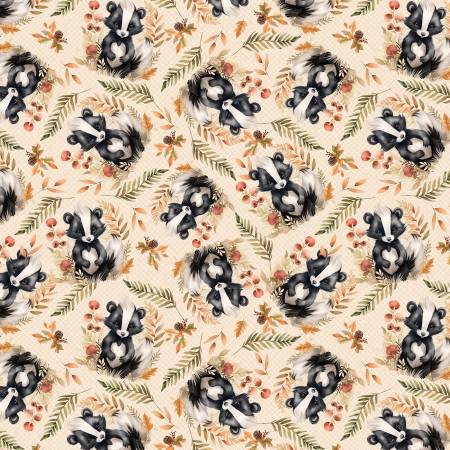 Wild n Free 4932-44 Cream Tossed Skunks