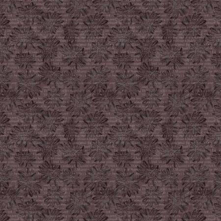 Nature's Canvas 4999-58 Plum Floral With Words