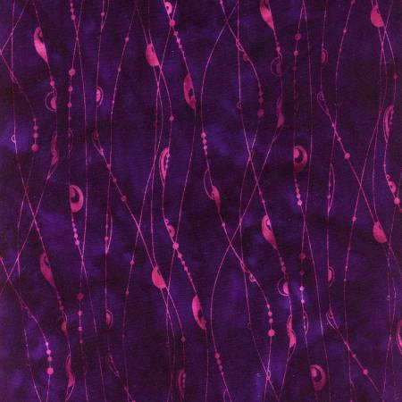 Batiks Rayon String Theory Eggplant BTR23130-179