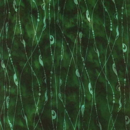 Batiks Rayon String Theory Forest Green BTR23130-319