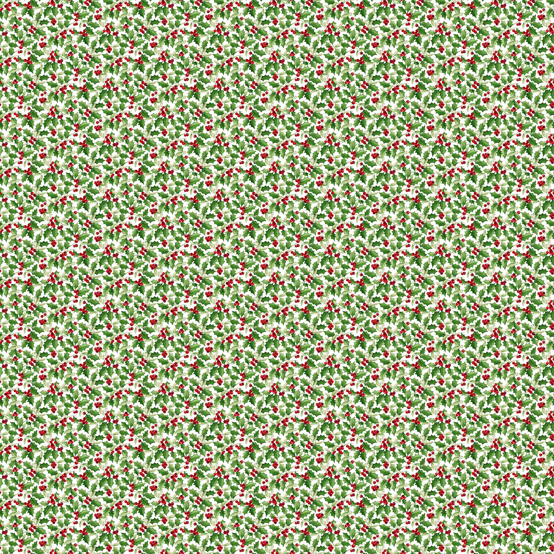 Barnyard Christmas 28805-10 White Holly