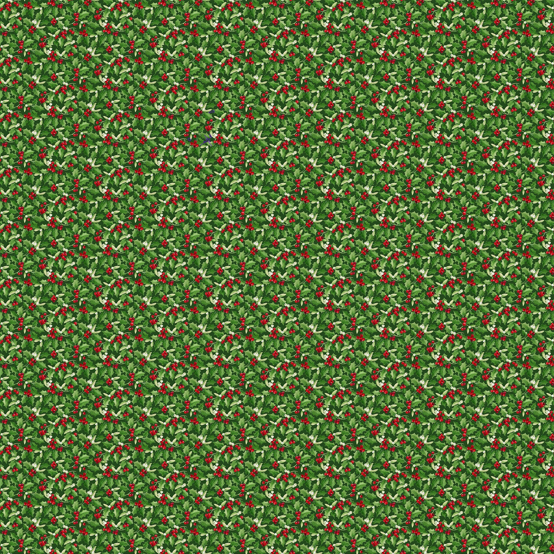 Barnyard Christmas 28805-78 Dark Green Holly