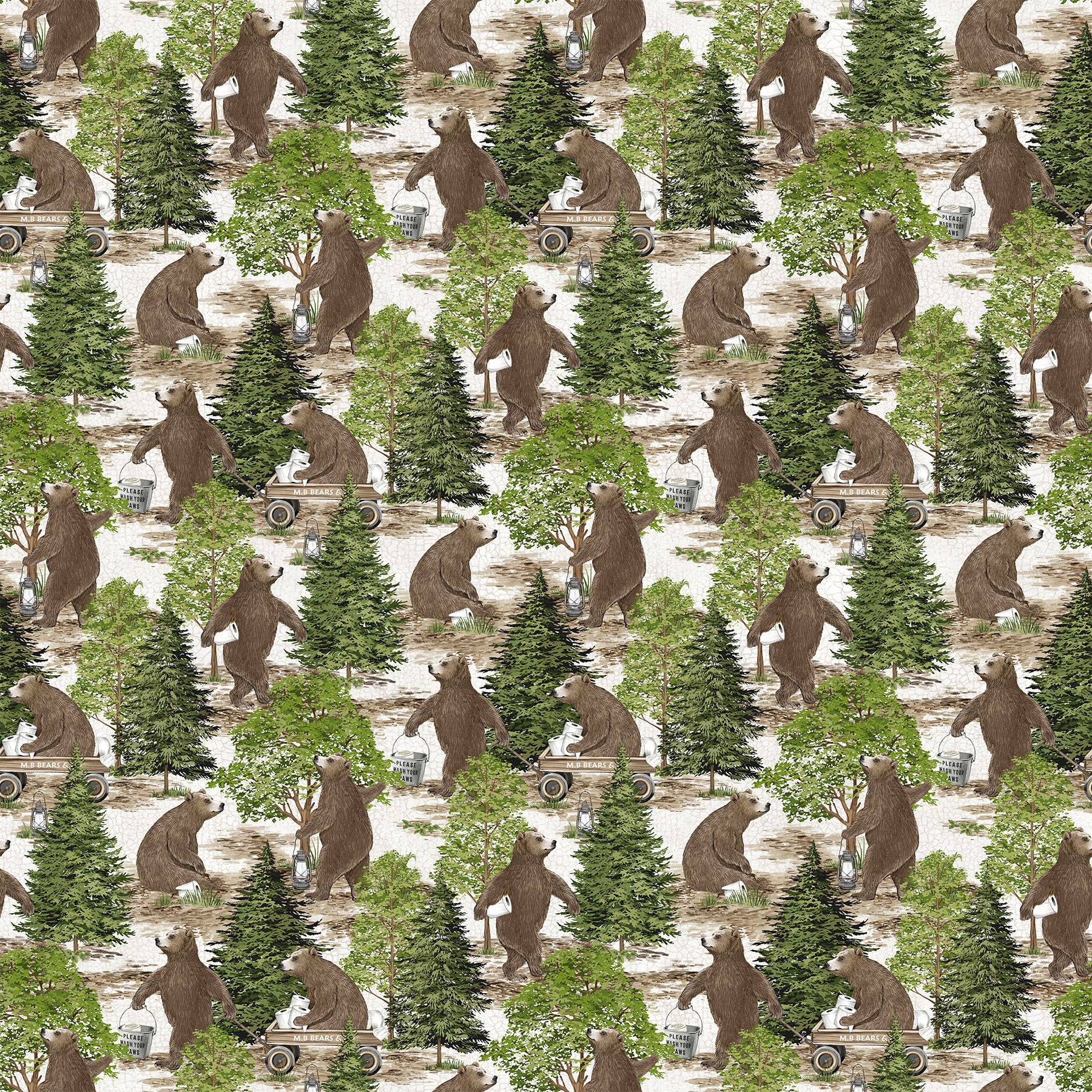 Bear Necessities 28622-11 Cream Multi