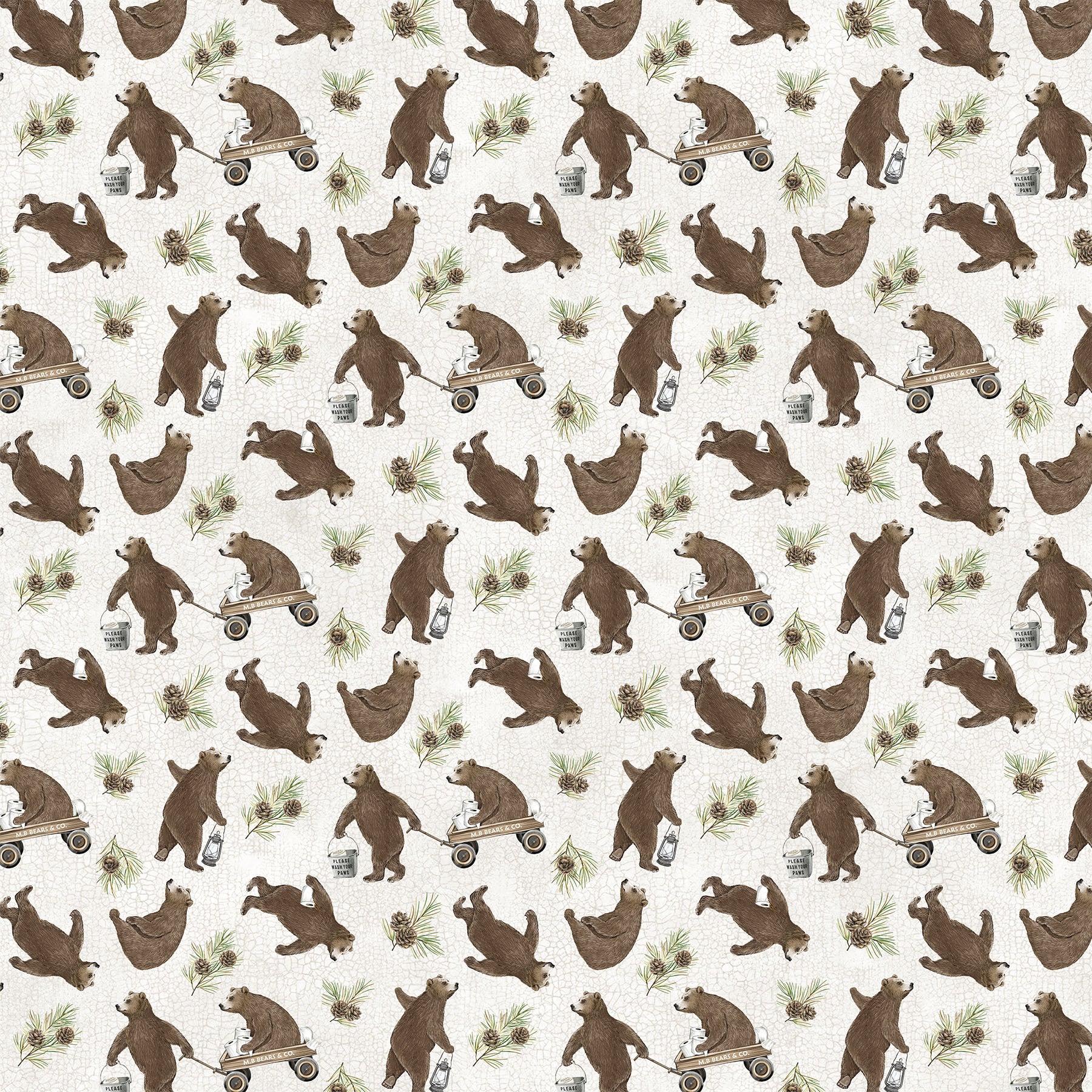 Bear Necessities 28623-11 Cream Multi