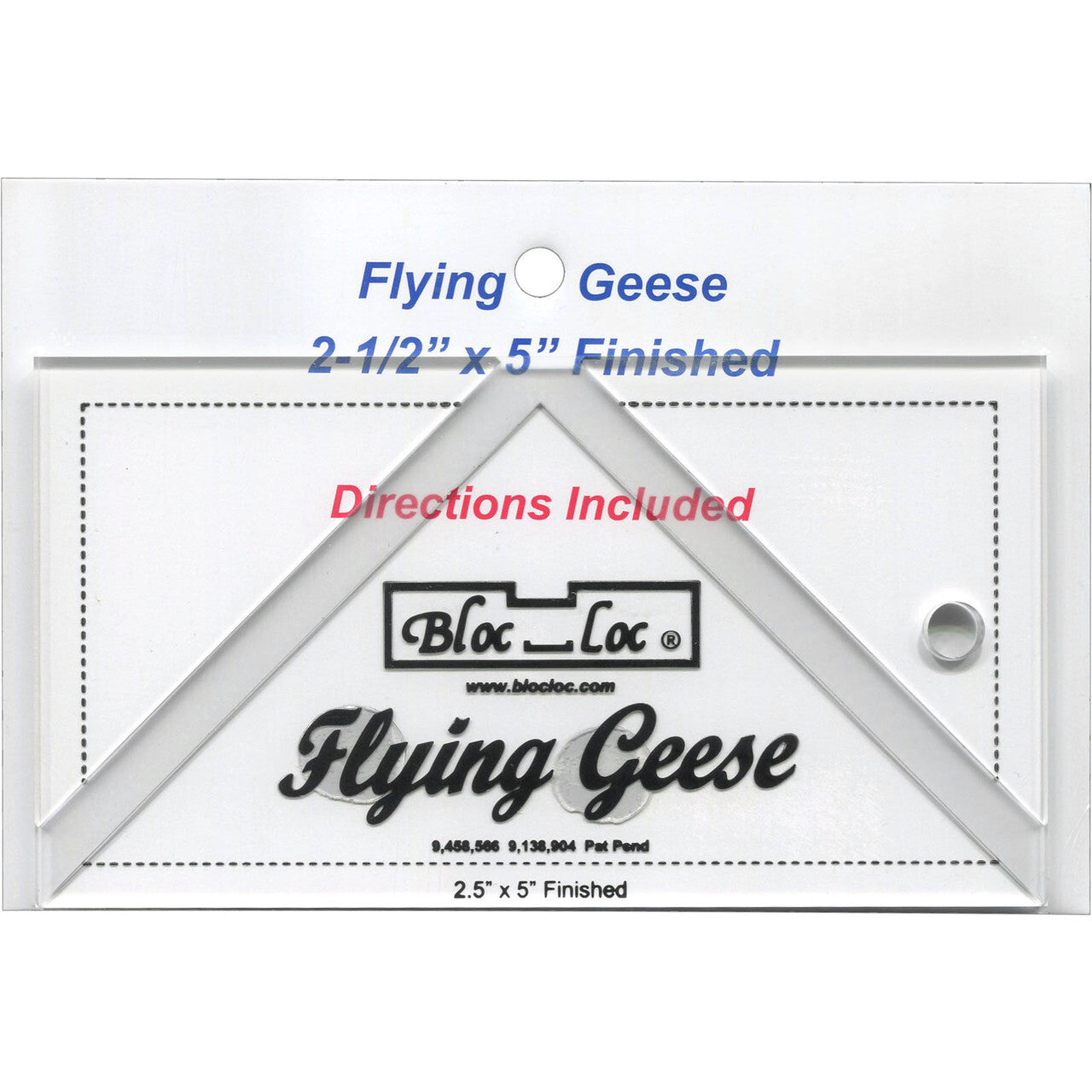 Bloc Loc Flying Geese 2.5" x 5"