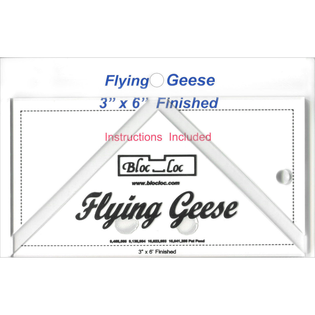 Bloc Loc Flying Geese 3" x 6"