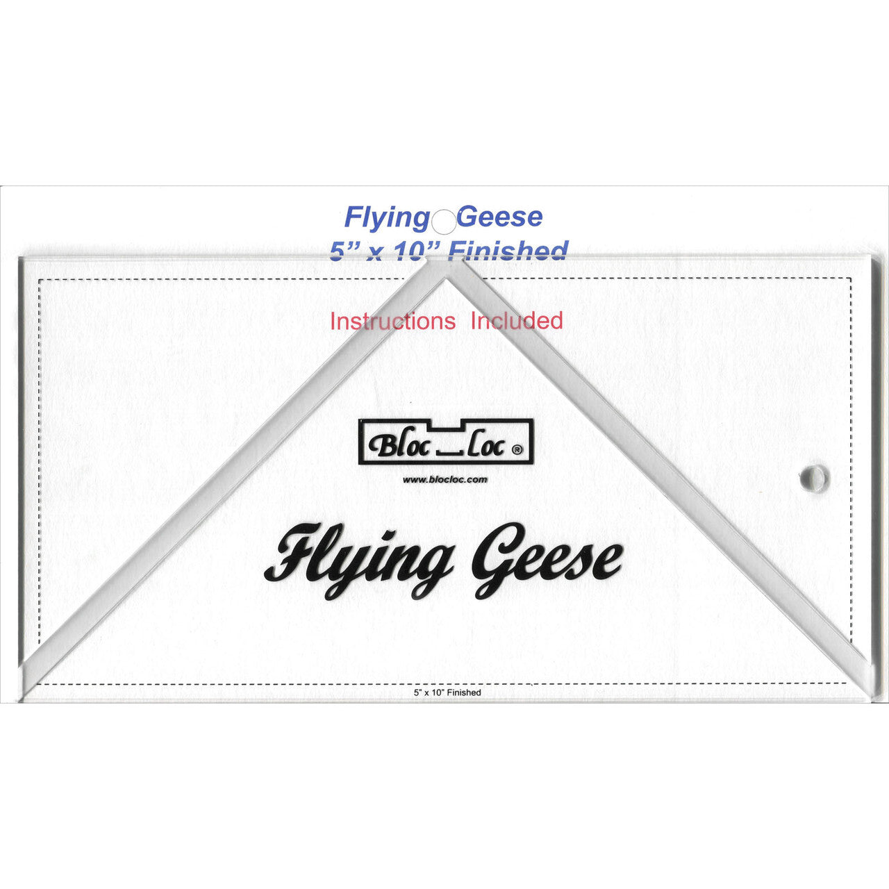 Bloc Loc Flying Geese 5" x 10"