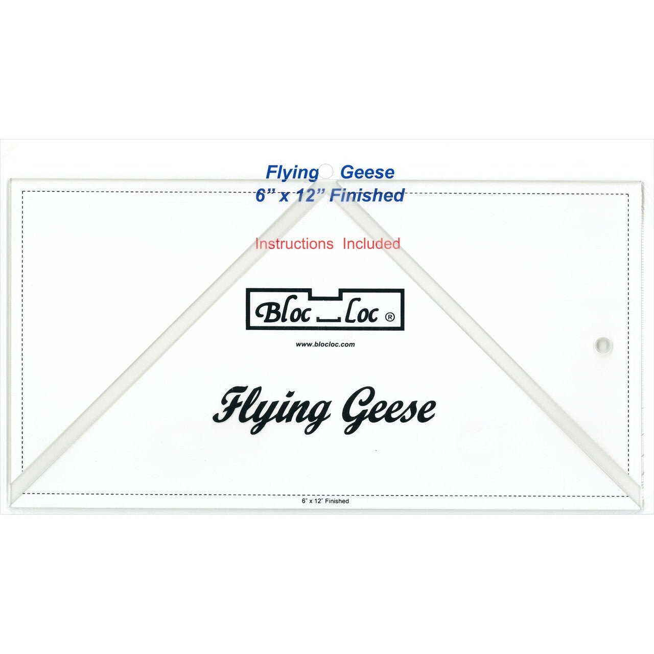Bloc Loc Flying Geese 6" x 12"