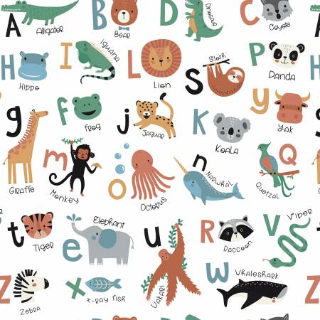 Alphabet Zoo Main White C14090-WHITE