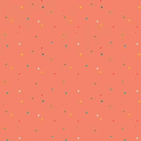 Market Street C14127-CORAL Triangles Coral