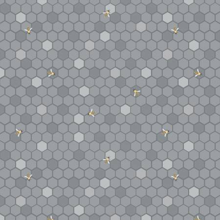 Sunshine and Sweet Tea C14321R-GRAY Honeycomb Gray