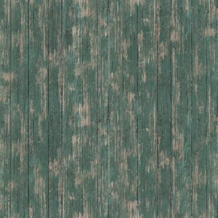 Covered Bridges in Spring Barn Wood Aqua C15825R-AQUA