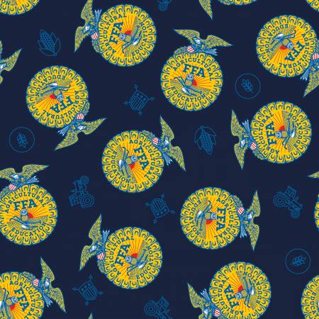 FFA Forever Blue 2 Badge Toss Navy C15850-NAVY