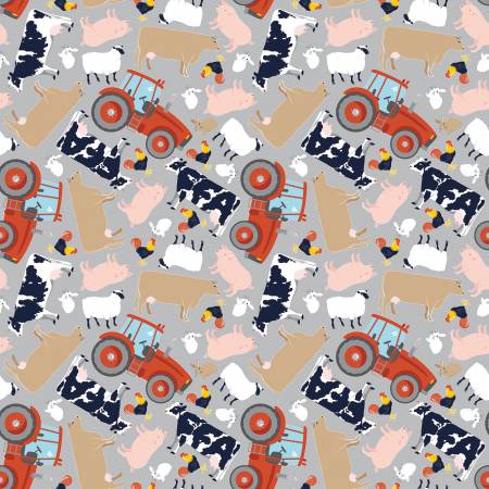 FFA Forever Blue 2 Animals Gray C15851-GRAY
