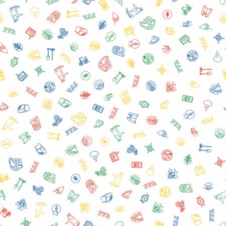 FFA Forever Blue 2 Icons White C15852-WHITE